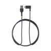 StarTech.com 6ft (2m) USB A to C Charging Cable Right Angle - Heavy Duty Fast Charge USB-C Cable - Black USB 2.0 A to Type-C - Rugged Aramid Fiber - 3A - USB Charging Cord