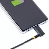 StarTech.com 6in (15cm) USB C Charging Cable Right Angle - 60W PD 3A - Heavy Duty Fast Charge USB-C Cable - Black USB 2.0 Type-C - Rugged Aramid Fiber - Short USB Charging Cord