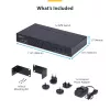 StarTech.com 8-Port DisplayPort KVM Switch with 1U Rack Mount Kit, 4K 60Hz DP 1.2, Push-Button & Hotkey Switching, 4-Port USB Hub, OS Independent, TAA Compliant