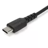StarTech.com 2m USB A to USB C Charging Cable - Durable Fast Charge & Sync USB 2.0 to USB Type C Data Cord - Rugged TPE Jacket Aramid Fiber M/M 3A Black - Samsung S10, iPad Pro, Pixel