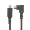StarTech.com 6.6ft (2m) USB-C Cable, Right-Angled, USB 5Gbps, 100W (5A) Power Delivery, 4K 60Hz DP Alt Mode, Rugged USB C Cord - Thunderbolt Compatible