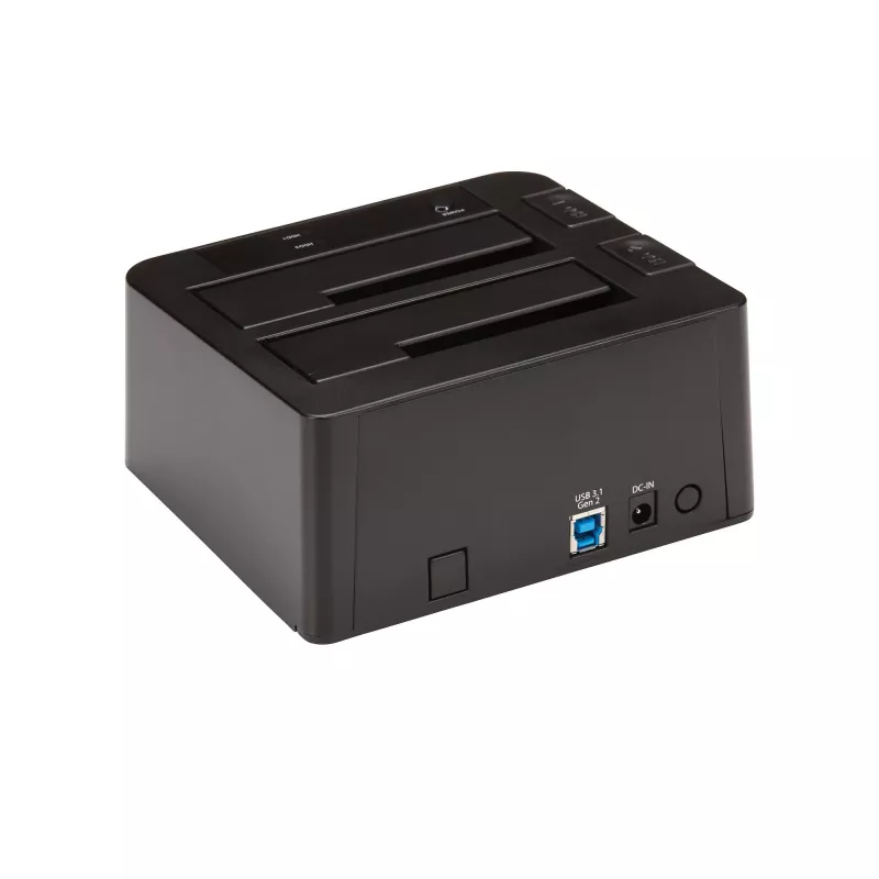 StarTech.com Dual-Bay USB 3.2 Gen 2 to SATA Hard Drive Docking Station, USB 10Gbps Hard Drive Dock, External 2.5/3.5 inch SATA I/II/III SSD/HDD Docking Station, Hot-Swap Hard Drive Bay, Top-Loading