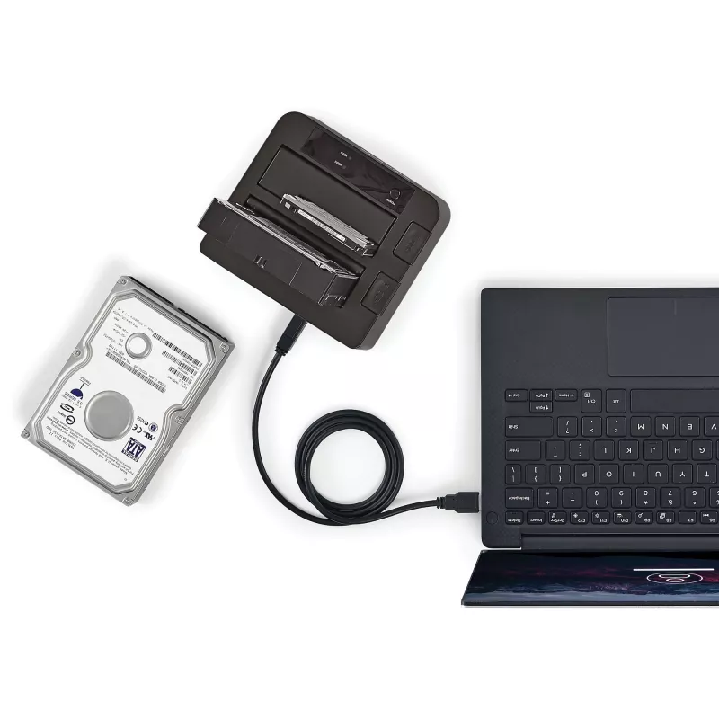 StarTech.com Dual-Bay USB 3.2 Gen 2 to SATA Hard Drive Docking Station, USB 10Gbps Hard Drive Dock, External 2.5/3.5 inch SATA I/II/III SSD/HDD Docking Station, Hot-Swap Hard Drive Bay, Top-Loading