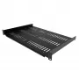 StarTech.com 1U Server Rack Shelf - Universal Vented Rack Mount Cantilever Tray for 19 inch Network Equipment Rack & Cabinet - Durable Design - Weight Capacity 55lb/25kg - 12 inch Deep Shelf, Black