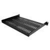 StarTech.com 1U Server Rack Shelf - Universal Vented Rack Mount Cantilever Tray for 19 inch Network Equipment Rack & Cabinet - Durable Design - Weight Capacity 55lb/25kg - 12 inch Deep Shelf, Black