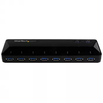 StarTech.com 10-Port USB 3.0 Hub with Charge and Sync Ports - 2 x 1.5A Ports~10-Port USB 3.0 Hub with Charge and Sync Ports - 5Gbps - 2 x 1.5A Ports