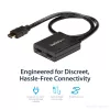 StarTech.com 4K HDMI 2-Port Video Splitter – 1x2 HDMI Splitter – Powered by USB or Power Adapter – 4K 30Hz