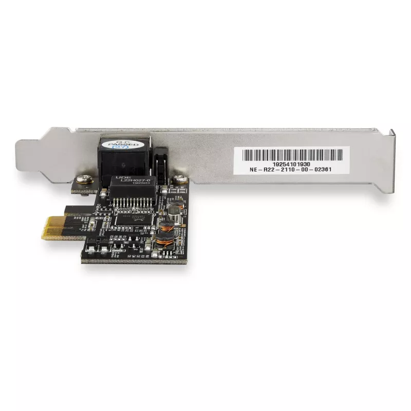 StarTech.com 2.5Gbps 2.5GBASE-T PCIe Network Card, Internal, Wired, PCI Express, Ethernet, 2500 Mbit/s, Black