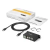 StarTech.com 4-Port USB 2.0 Hub - Metal Industrial USB-A Hub - Din Rail, Wall or Desk Mountable USB Data Hub - TAA Compliant USB Expander Hub