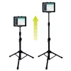StarTech.com Adjustable Tablet Tripod Stand, Tablet/UMPC, Multimedia stand, Indoor, Black