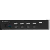 StarTech.com 4 Port HDMI KVM Switch - Single Monitor 4K 60Hz Ultra HD HDR - Desktop HDMI 2.0 KVM Switch with 2 Port USB 3.0 Hub (5Gbps) and 4x USB 2.0 HID, Audio - Hotkey Switching - TAA