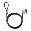 HP Keyed Cable Lock 10 mm, 1.83 m, Round key, Galvanized steel, Black