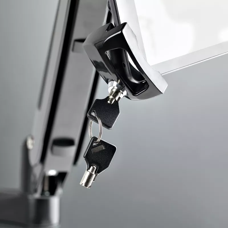 StarTech.com VESA Mount Adapter for Tablets 7.9 to 12.5in - Up to 2kg (4.4lb) - 75x75/100x100 VESA Patterns - Universal Anti-Theft Tablet VESA Mount Clamp - Secure Tablet Mount - Black