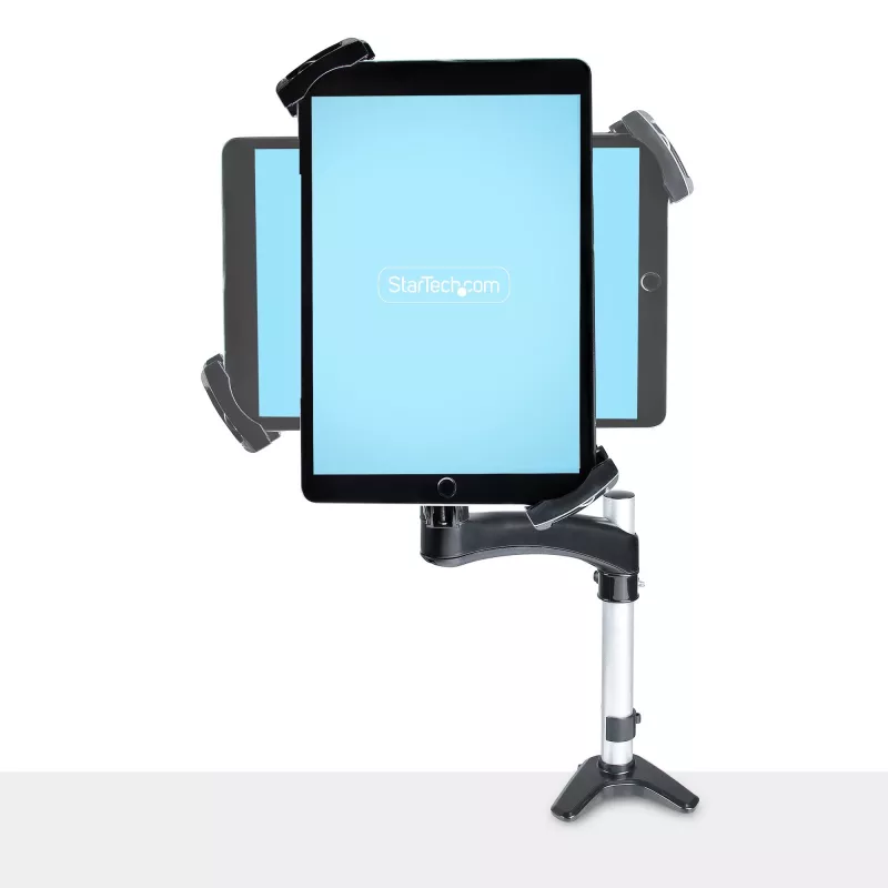 StarTech.com VESA Mount Adapter for Tablets 7.9 to 12.5in - Up to 2kg (4.4lb) - 75x75/100x100 VESA Patterns - Universal Anti-Theft Tablet VESA Mount Clamp - Secure Tablet Mount - Black