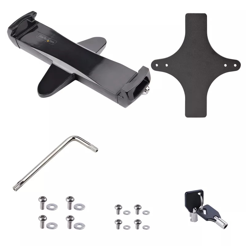 StarTech.com VESA Mount Adapter for Tablets 7.9 to 12.5in - Up to 2kg (4.4lb) - 75x75/100x100 VESA Patterns - Universal Anti-Theft Tablet VESA Mount Clamp - Secure Tablet Mount - Black