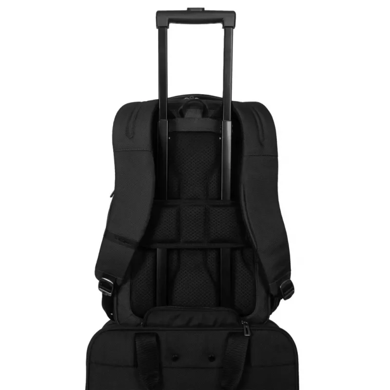 Targus HeritageLuxe backpack Travel backpack Black Polyester