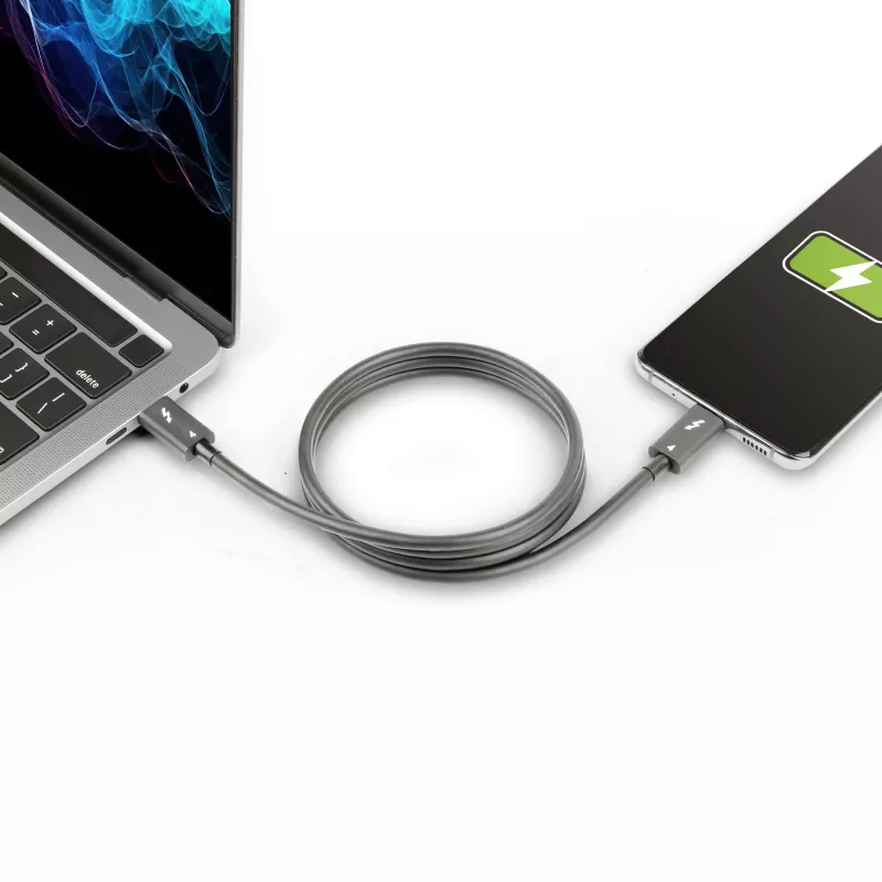 StarTech.com 3ft (1m) Thunderbolt 4 Cable - 40Gbps - 100W PD - 4K/8K Video - Intel-Certified Thunderbolt Cable - Compatible w/ USB4/Thunderbolt 3/USB 3.2/USB Type-C/DisplayPort