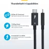 StarTech.com 3ft (1m) Thunderbolt 5 Cable, 80Gbps/Up to 120Gbps, 240W PD, 8K 60Hz, Certified Thunderbolt Cable - Compatible w/Thunderbolt 4/USB4/USB-C