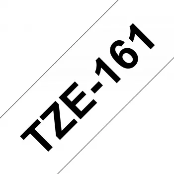 Laminated tape Brother TZe161 36mm Black on transparent
