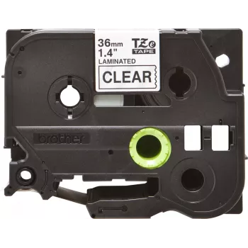 Laminated tape Brother TZe161 36mm Black on transparent