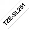 Brother TZESL251 label-making tape Black on white