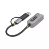StarTech.com 2.5GbE USB-C to Ethernet Adapter with USB-A Converter, NBASE-T NIC, USB 3.0 Type-C 2.5/1G Multi Speed Network, Thunderbolt Compatible, Windows & Mac