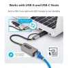StarTech.com 2.5GbE USB-C to Ethernet Adapter with USB-A Converter, NBASE-T NIC, USB 3.0 Type-C 2.5/1G Multi Speed Network, Thunderbolt Compatible, Windows & Mac