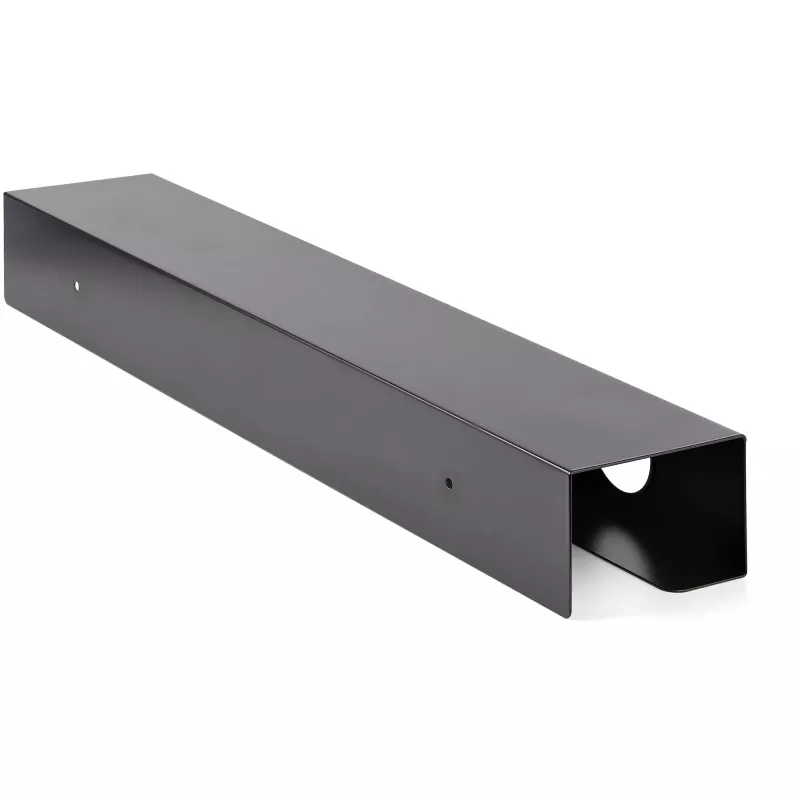 StarTech.com Under Desk Cable Management Tray - Office/Standing Desk Cable Tray Organizer - Desk/Table Mount Holder for Cords/Wire/Power Strip - Computer Cable Manager - 23-1/2“L x 4-1/2”D