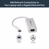 StarTech.com USB-C to Gigabit Network Adapter - White, Wired, USB Type-C, Ethernet, 5000 Mbit/s, White