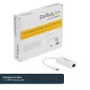 StarTech.com USB-C to Gigabit Network Adapter - White, Wired, USB Type-C, Ethernet, 5000 Mbit/s, White
