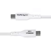 StarTech.com 6.6ft (2m) USB-A to USB-C Charging Cable, Charge & Sync, 3A, USB 2.0, TPE Jacket - White USB Charging Cord