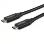 StarTech.com USB-C to USB-C Cable w/ 5A PD - M/M - 1 m (3 ft.) - USB 2.0 - USB-IF Certified