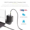StarTech.com 1m USB-C Charging Cable, USB-IF Certified USB C Cable, 240W PD EPR, USB 2.0 Type-C Laptop Charger Cord, USB-C Data Transfer Cable, TPE Jacket, M/M