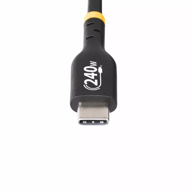 StarTech.com 2m USB-C Charging Cable, USB-IF Certified USB C Cable, 240W PD EPR, USB 2.0 Type-C Laptop Charger Cord, USB-C Data Transfer Cable, TPE Jacket, M/M