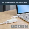 StarTech.com USB 3.0 to Gigabit Ethernet Network Adapter, 10/100/1000 Mbps, USB to RJ45, USB 3.0 to LAN Adapter, USB 3.0 Ethernet Adapter (GbE), TAA Complaint