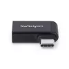 StarTech.com Right Angled USB-C to USB-A Adapter, USB 5Gbps, Compact USB-C Male to USB-A Female Adapter, Metal Housing, M/F