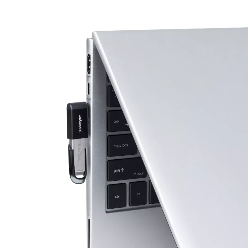 StarTech.com Right Angled USB-C to USB-A Adapter, USB 5Gbps, Compact USB-C Male to USB-A Female Adapter, Metal Housing, M/F