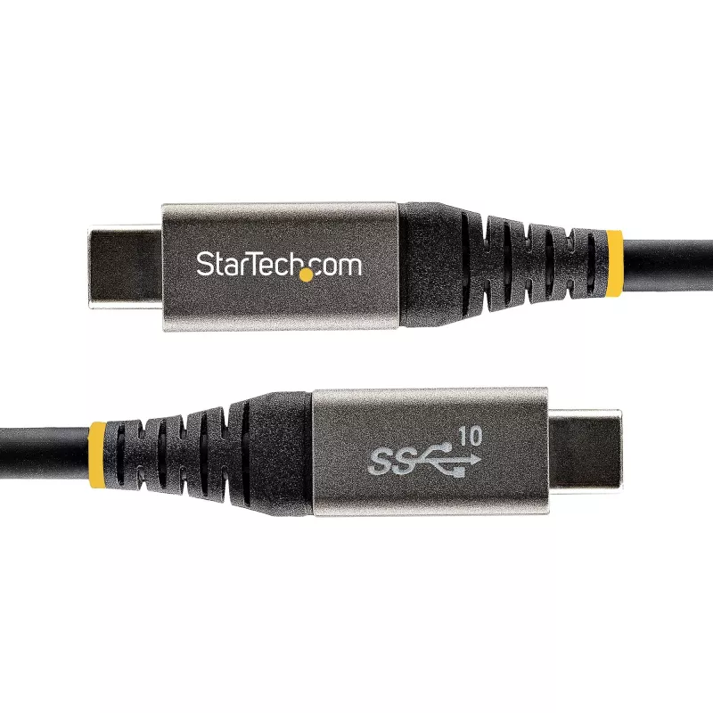 StarTech.com 3ft (1m) USB C Cable 10Gbps - USB-IF Certified USB-C Cable - USB 3.1 Type-C Cable - 100W (5A) Power Delivery Charging, DP Alt Mode - USB C to C Cord - Charge & Sync