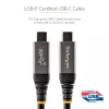StarTech.com 3ft (1m) USB C Cable 10Gbps - USB-IF Certified USB-C Cable - USB 3.1 Type-C Cable - 100W (5A) Power Delivery Charging, DP Alt Mode - USB C to C Cord - Charge & Sync