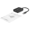 StarTech.com USB 3.0 to Dual Port Gigabit Ethernet Adapter NIC w/ USB Port