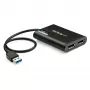 StarTech.com USB 3.0 to Dual DisplayPort Adapter - 4K 60Hz, 3.2 Gen 1 (3.1 Gen 1), USB Type-A, DisplayPort output, 4096 x 2160 pixels