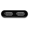 StarTech.com USB 3.0 to Dual DisplayPort Adapter - 4K 60Hz, 3.2 Gen 1 (3.1 Gen 1), USB Type-A, DisplayPort output, 4096 x 2160 pixels