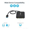 StarTech.com USB 3.0 to Dual DisplayPort Adapter - 4K 60Hz, 3.2 Gen 1 (3.1 Gen 1), USB Type-A, DisplayPort output, 4096 x 2160 pixels