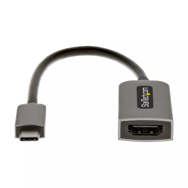 StarTech.com USB-C to HDMI Adapter, 4K 60Hz Video, HDR10, USB-C to HDMI Monitor Dongle, USB4 / Thunderbolt Compatible