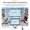 StarTech.com USB-C to HDMI Adapter, 4K 60Hz Video, HDR10, USB-C to HDMI Monitor Dongle, USB4 / Thunderbolt Compatible