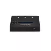 StarTech.com Standalone 1 to 2 USB Thumb Drive Duplicator and Eraser, Multiple USB Flash Drive Copier, System and File and Whole-Drive Copy at 1.5 GB/min, Single and 3-Pass Erase, LCD Display - TAA