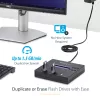 StarTech.com Standalone 1 to 2 USB Thumb Drive Duplicator and Eraser, Multiple USB Flash Drive Copier, System and File and Whole-Drive Copy at 1.5 GB/min, Single and 3-Pass Erase, LCD Display - TAA