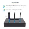 StarTech.com Standalone 1 to 2 USB Thumb Drive Duplicator and Eraser, Multiple USB Flash Drive Copier, System and File and Whole-Drive Copy at 1.5 GB/min, Single and 3-Pass Erase, LCD Display - TAA