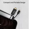 Video cable adapter Unitek Mini DisplayPort to HDMI 2 m, HDMI 1.4, 4K@30Hz, HDCP 2.0, gold-plated contacts, black