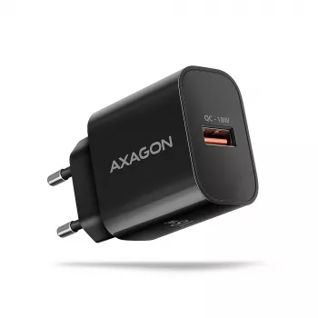 Axagon ACU-QC18 QC 3.0 1× OUTPUT wall charger 18W, Indoor, AC, Black